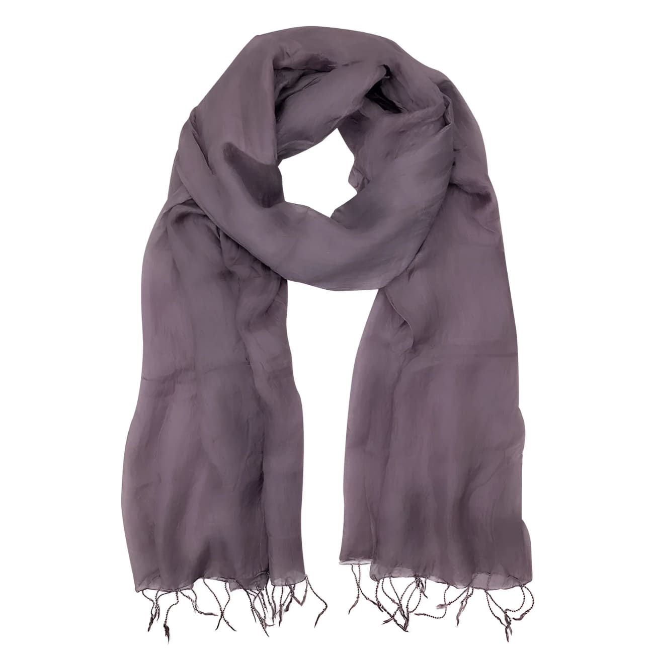 Cambodian Plum Khmer Silk Scarf - Scarves