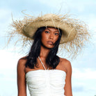 Catalina Frayed Palm Straw Hat In Natural One size / Sun Hats