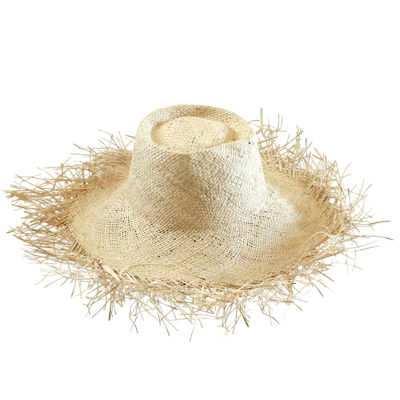 Catalina Frayed Palm Straw Hat In Natural One size / Sun Hats