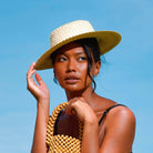 Celeste Palm Straw Hat in Natural