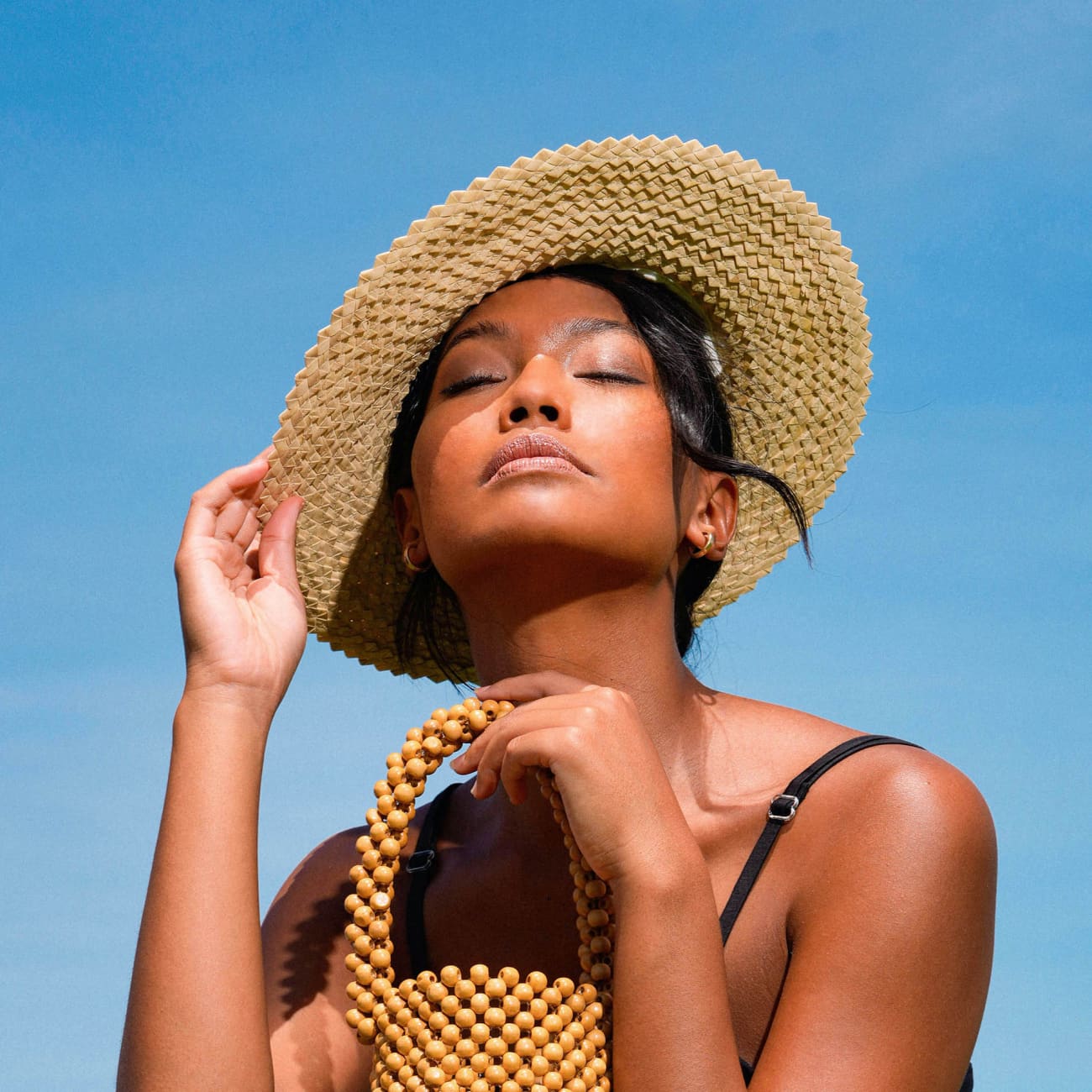 Celeste Palm Straw Hat in Natural