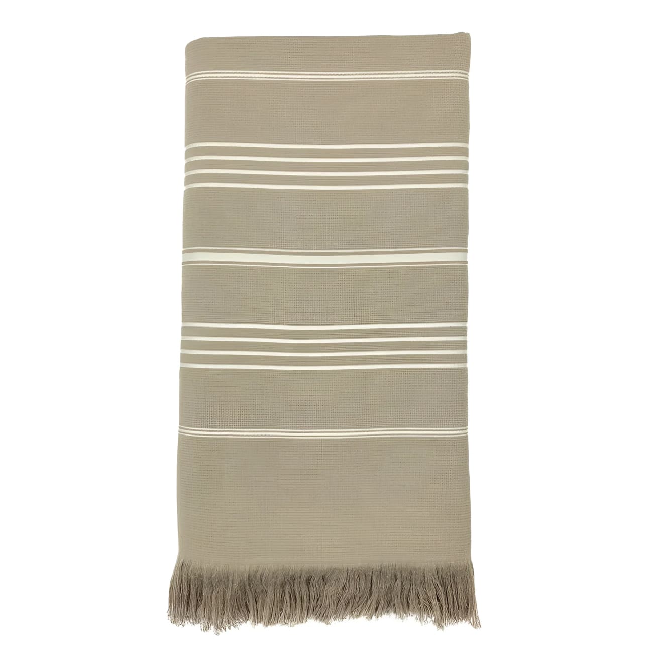 Classic Terry Cotton Turkish Towel - Sand - Towels