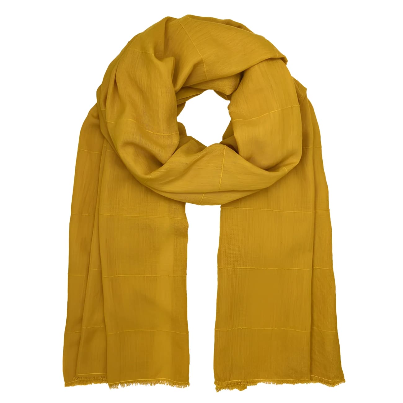 Ethiopian Classic Cotton Scarf - Gold - Scarves