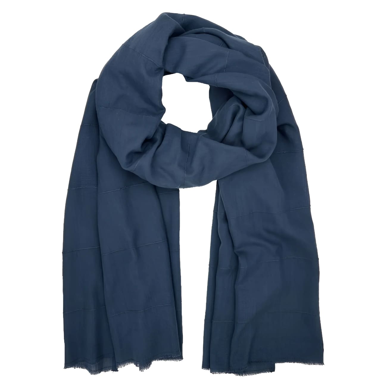 Ethiopian Classic Cotton Scarf - Navy - Scarves