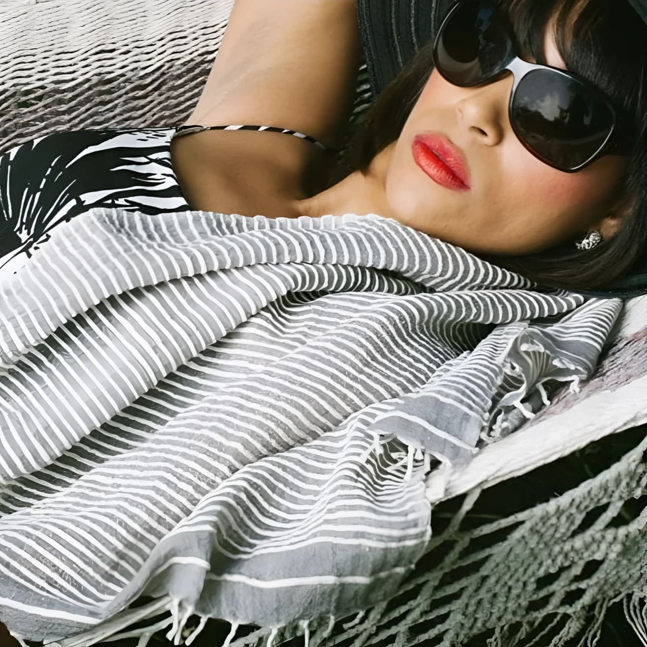 Ethiopian Classic Striped Cotton Scarf - Scarves