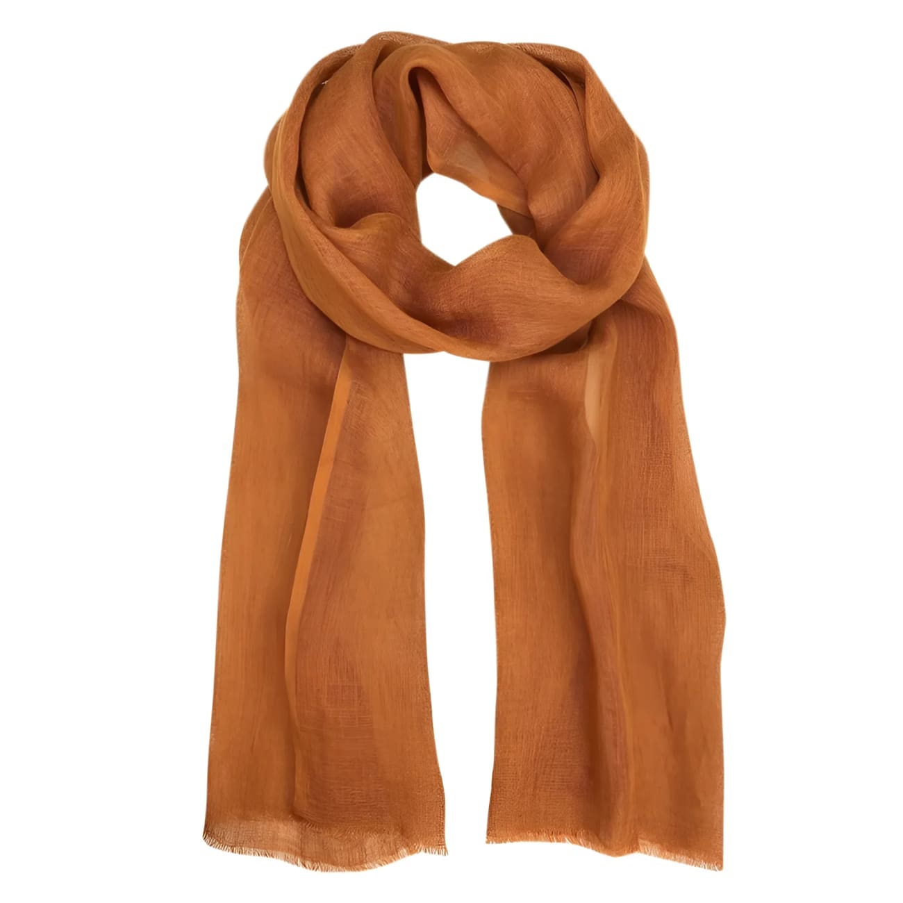 Ethiopian Gauze Linen Scarf - Bronze - Scarves