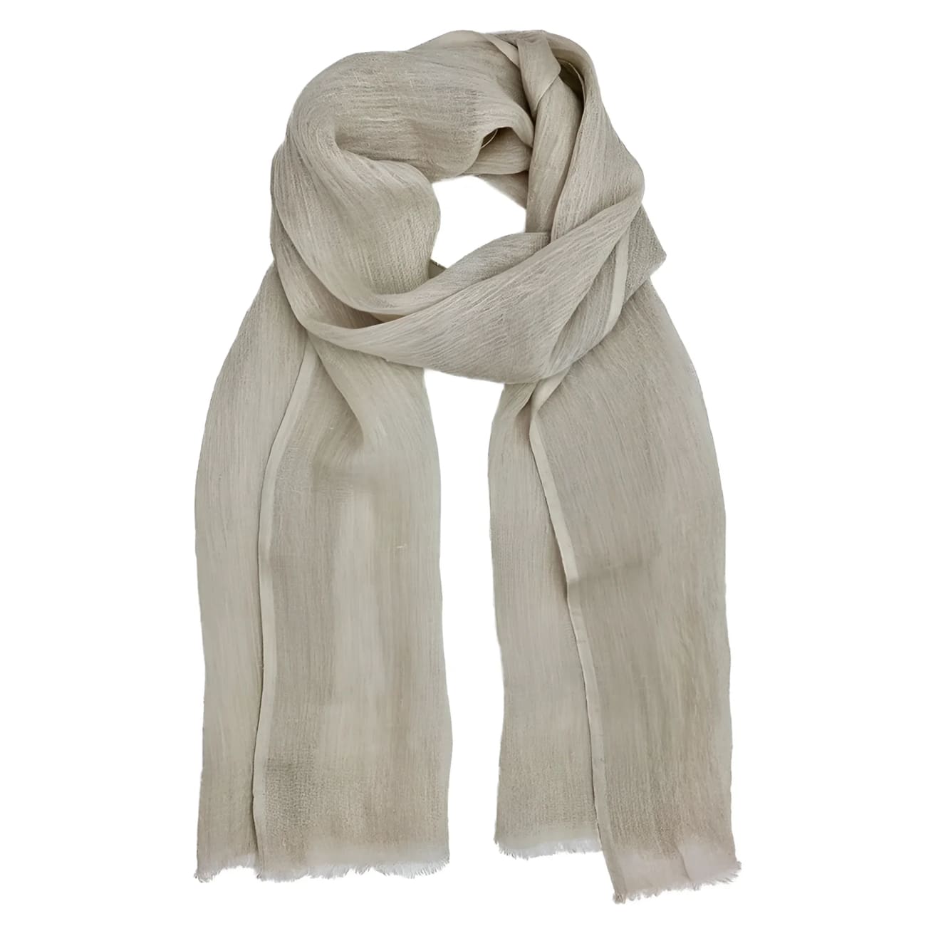 Ethiopian Gauze Linen Scarf - Flax - Scarves