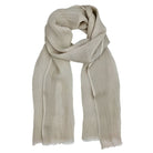 Ethiopian Gauze Linen Scarf - Flax - Scarves