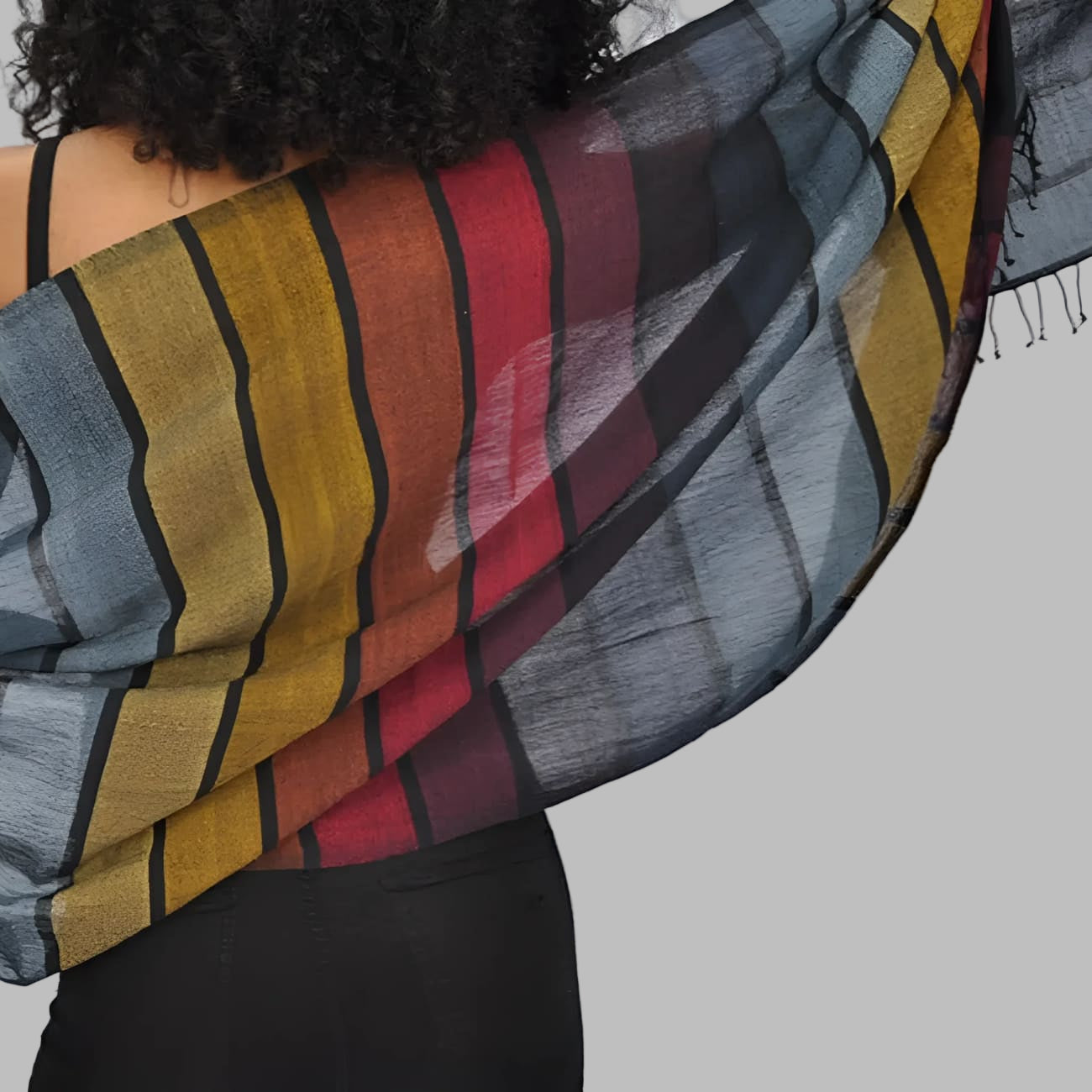 Ethiopian Rainbow Cotton Scarf - Scarves