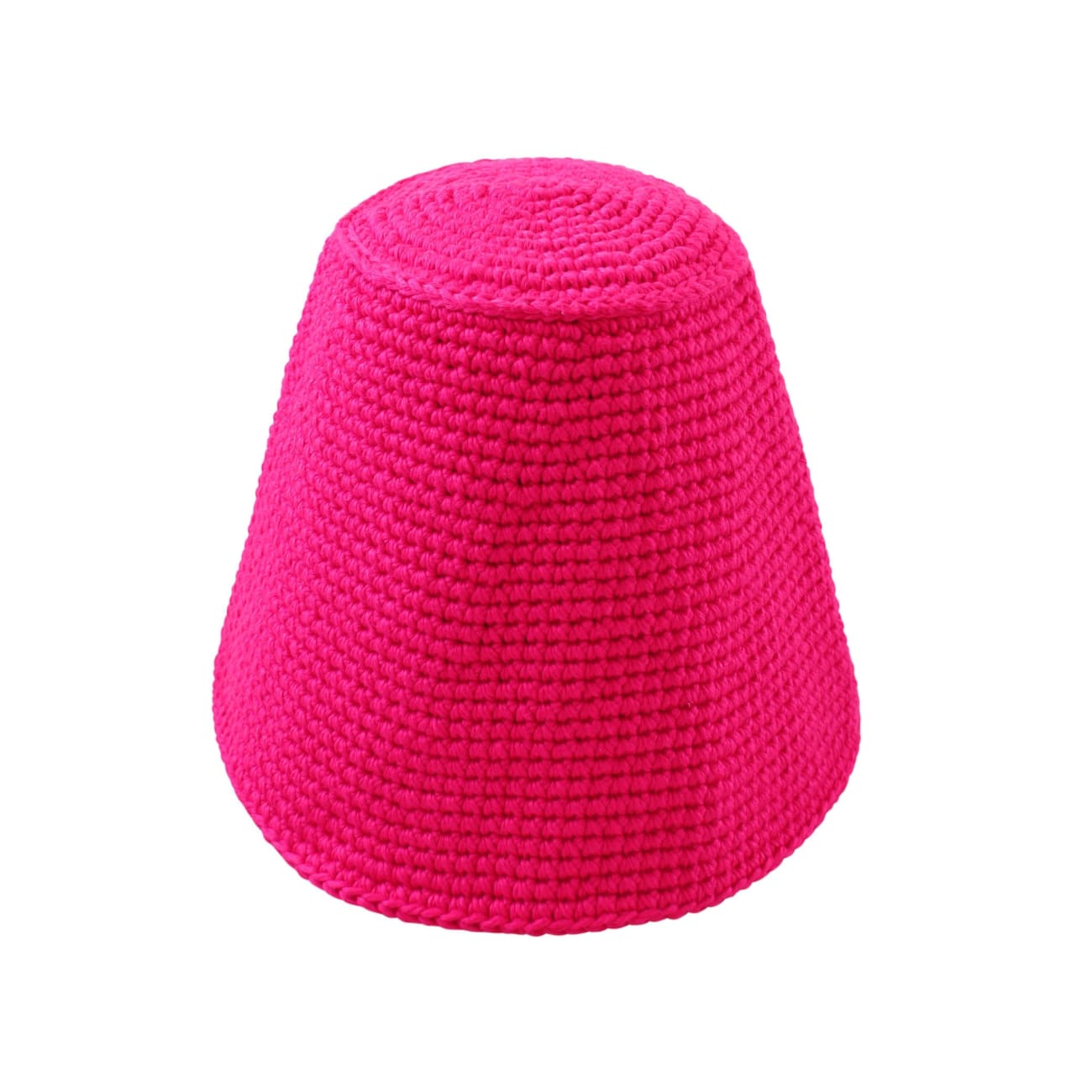 Gani Crochet Cotton Hat In Hot Pink