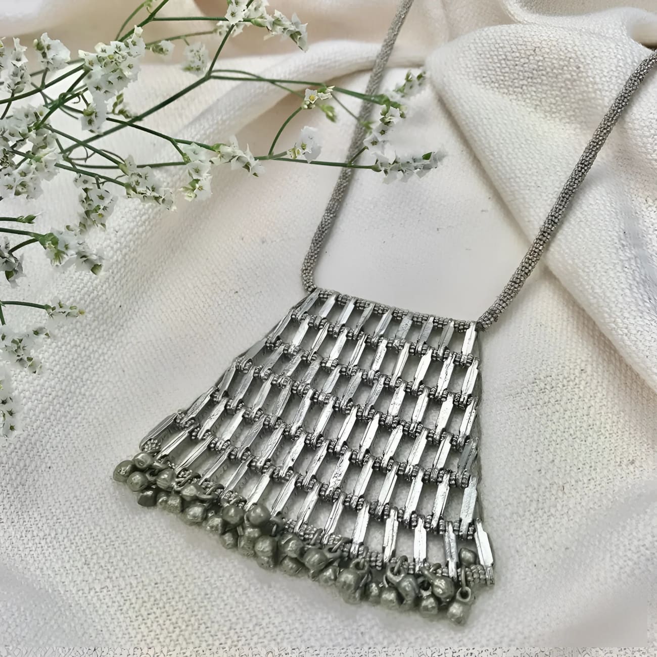 Katha Pyramid Pendant Necklace - Necklaces