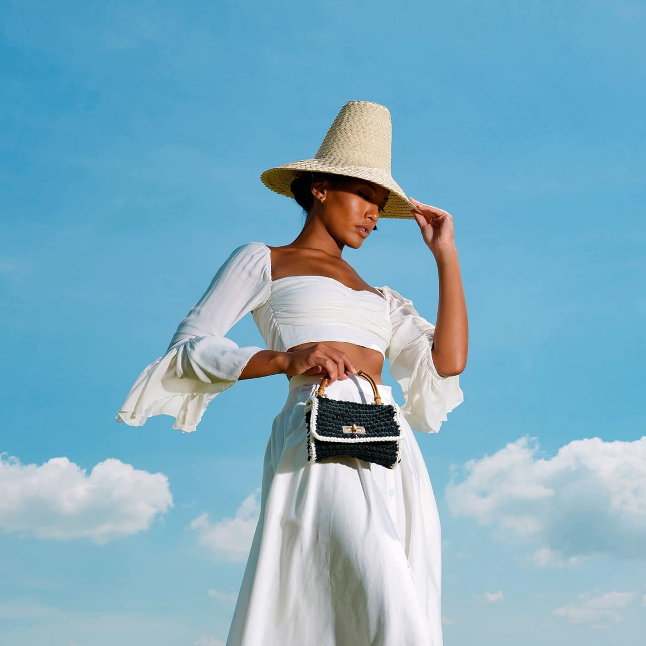 Kemala Palm Straw Hat In Natural