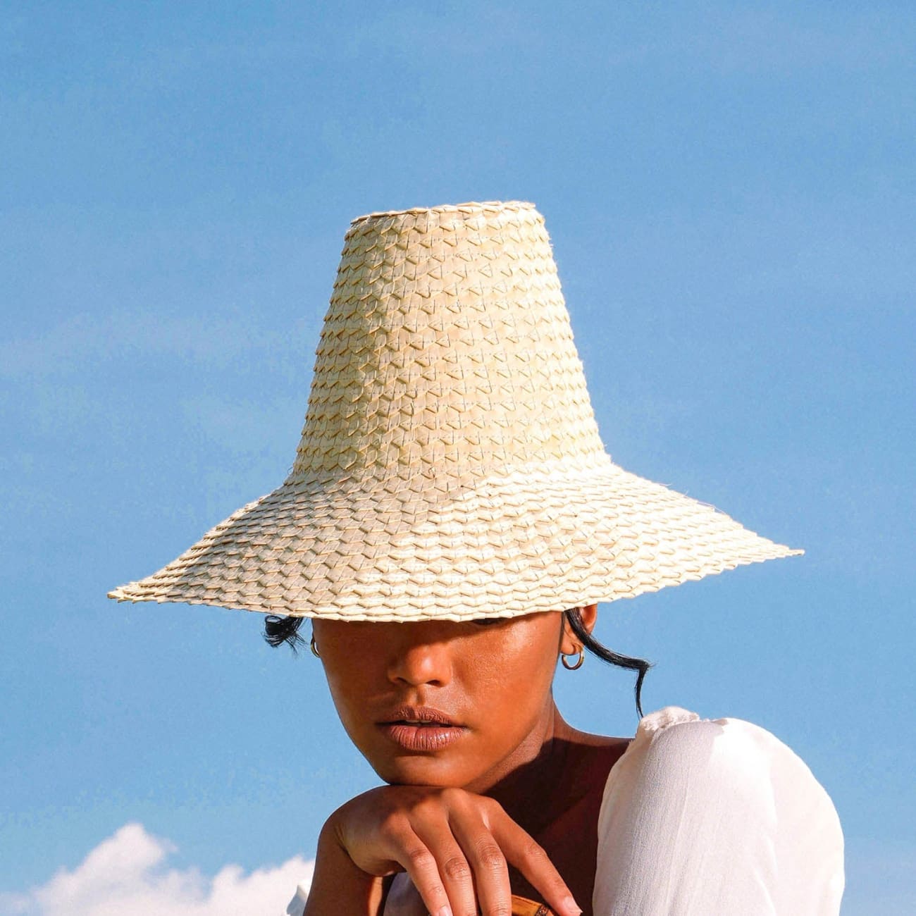 Kemala Palm Straw Hat In Natural