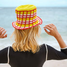 Margarita Plaid Crochet Cotton Hat Sun Hats
