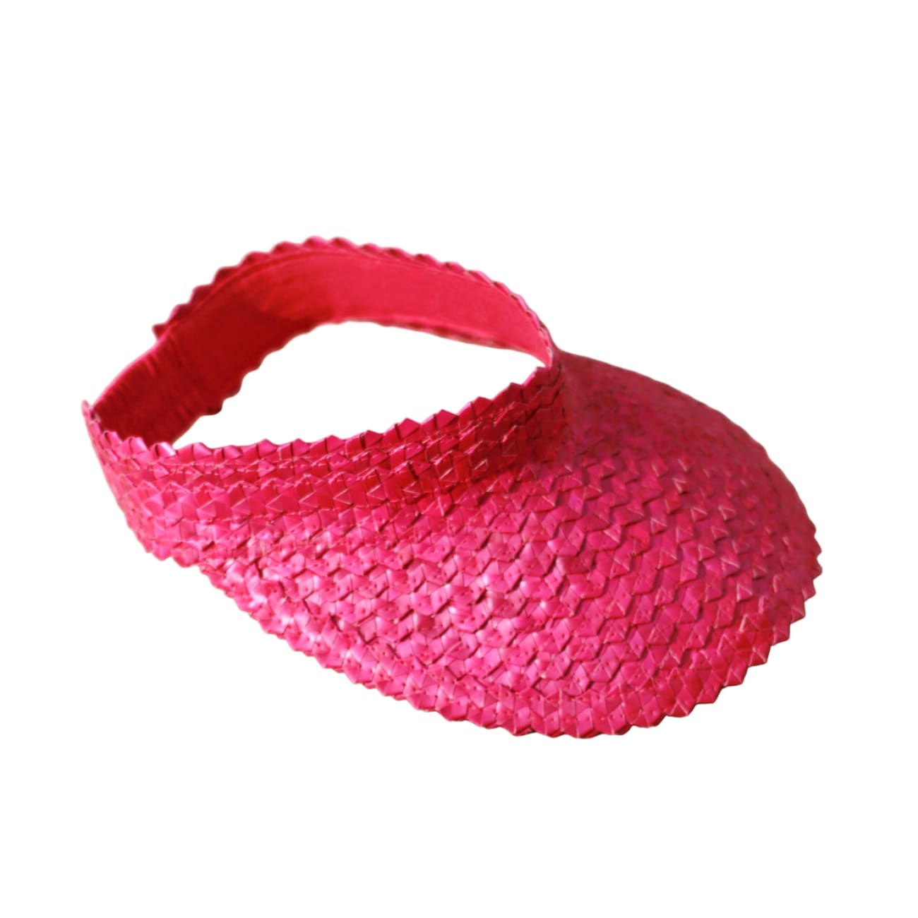 Pandan Visor Hat In Pink