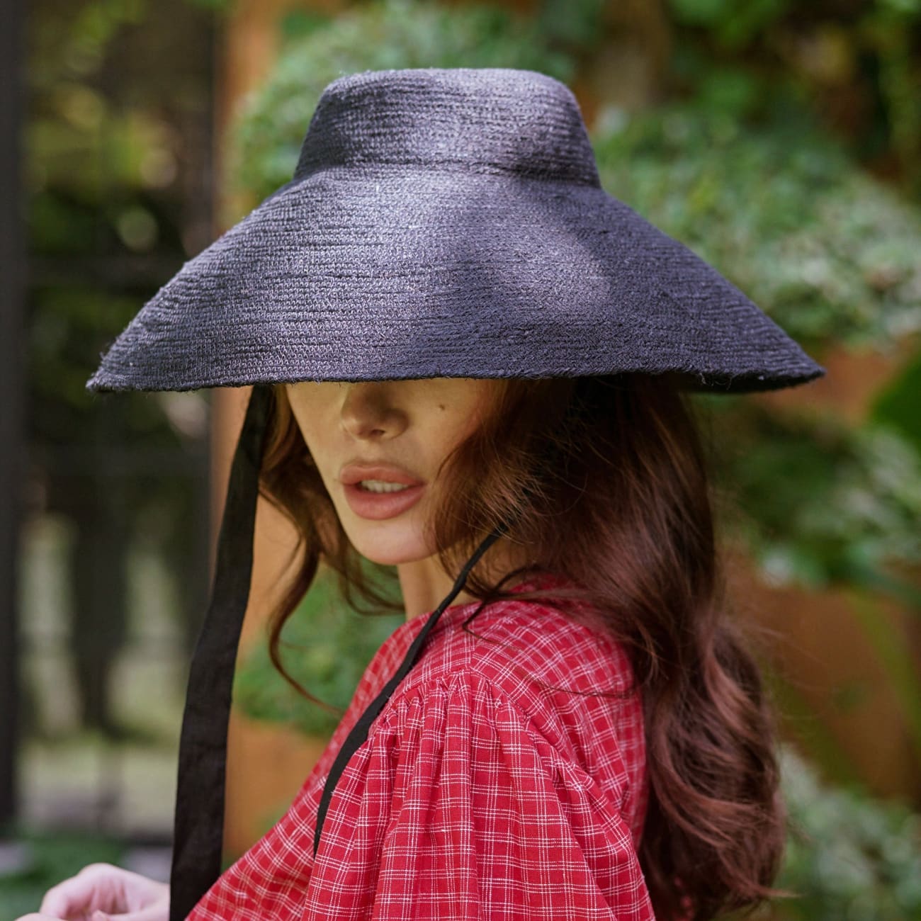 Reign Jute Hat In Black One size