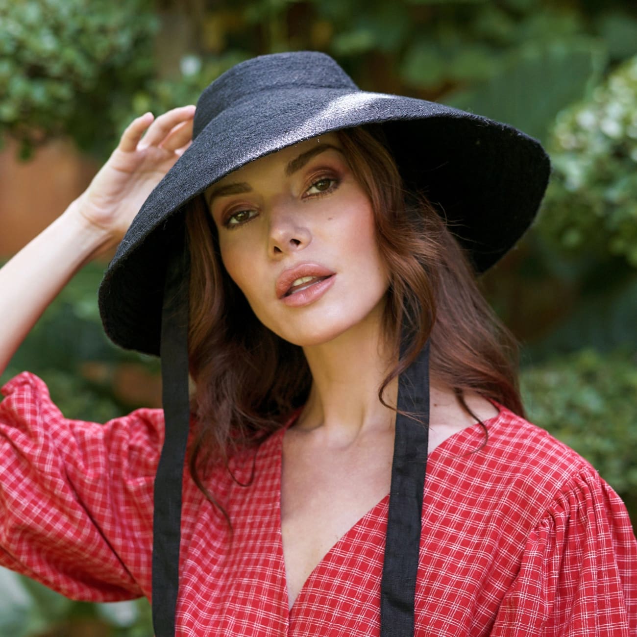 Reign Jute Hat In Black One size
