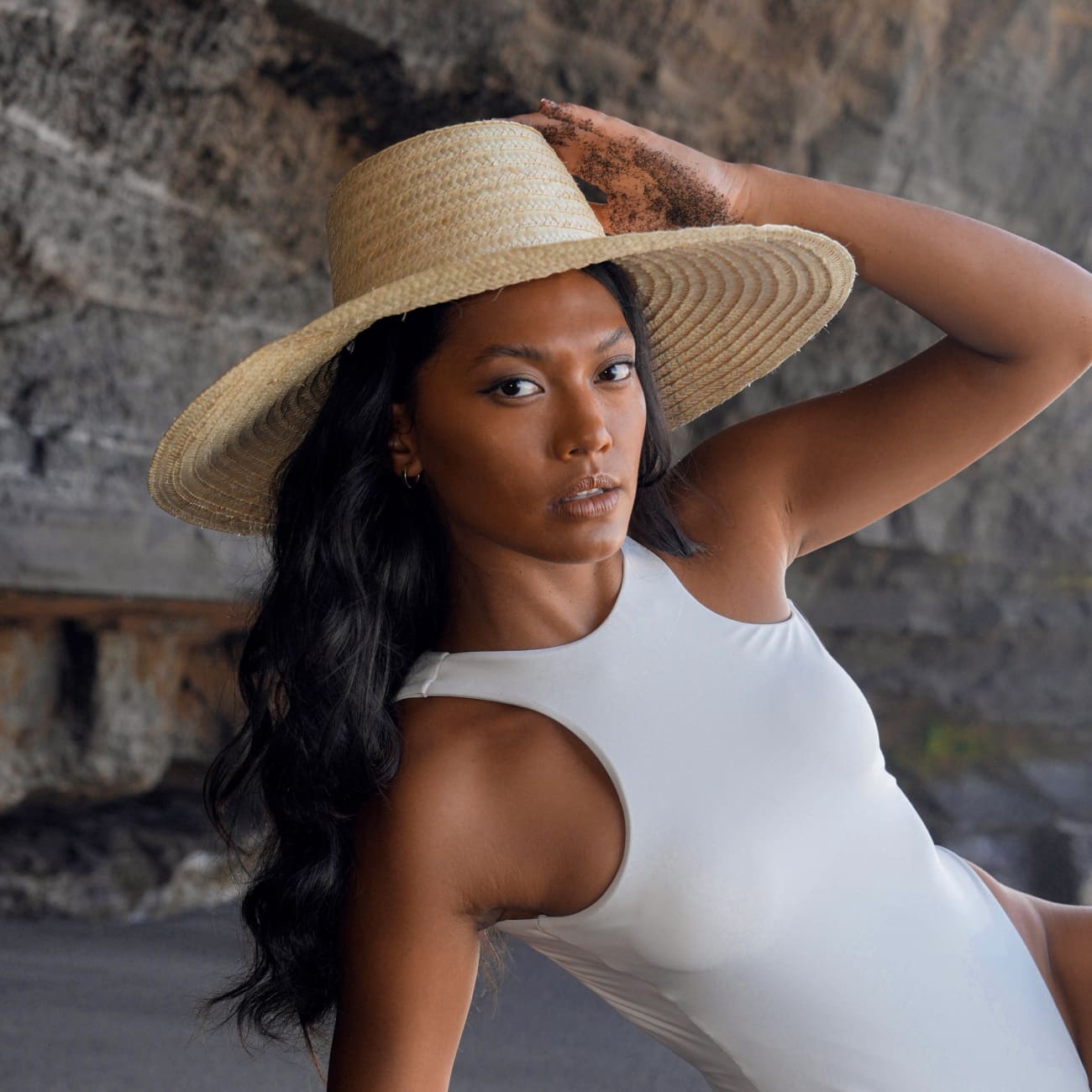 Rianna Palm Straw Hat In Natural