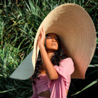 Solana Oversized Straw Hat In Natural/Beige Sun Hats