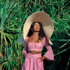 Solana Oversized Straw Hat In Natural/Beige Sun Hats