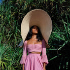 Solana Oversized Straw Hat In Natural/Beige Sun Hats