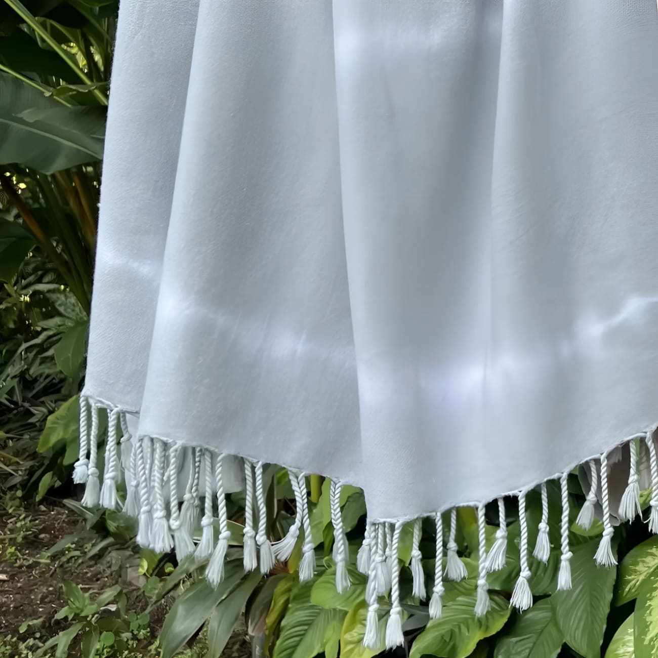 Gray Tie-Dye Cotton Turkish Towel - Towels