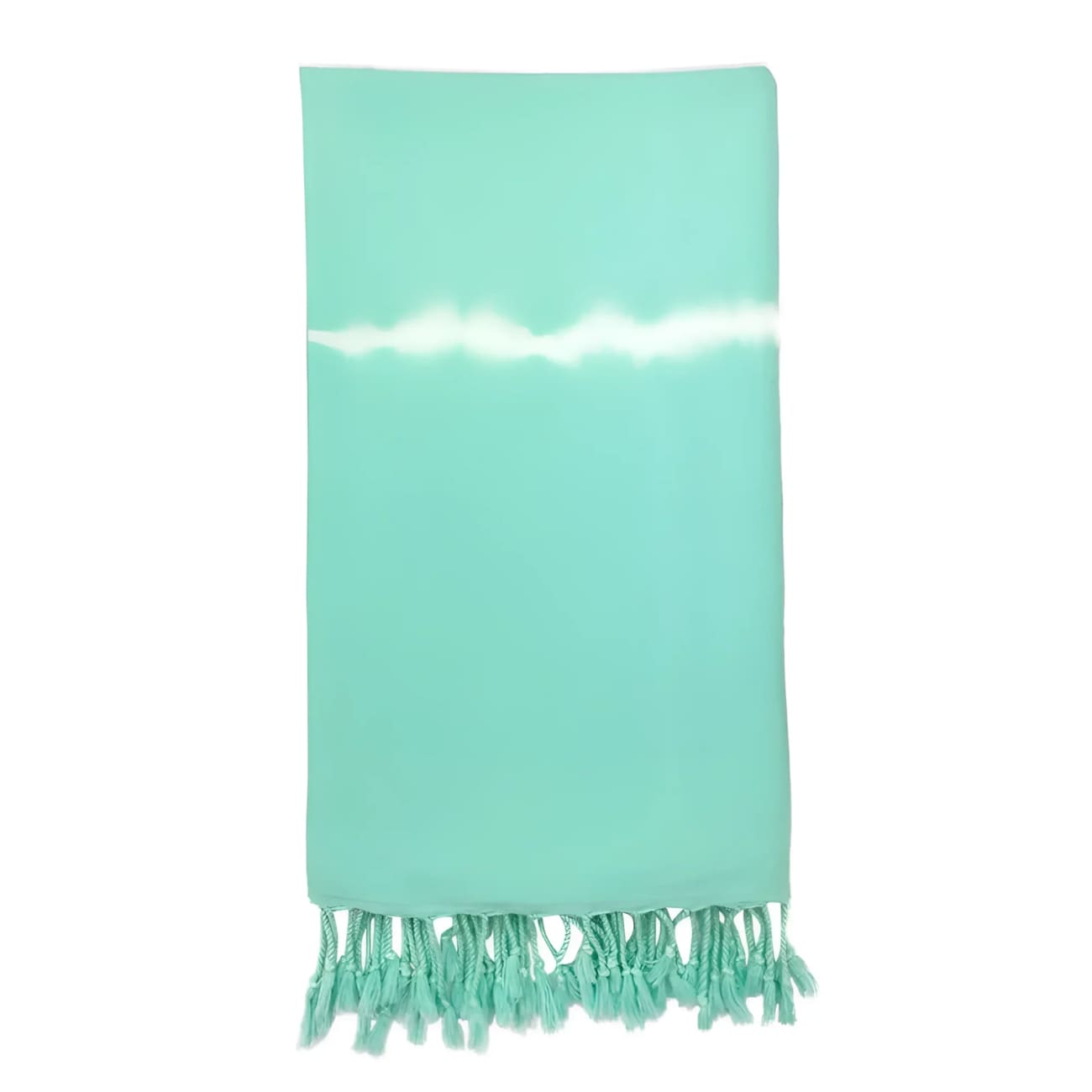 Mint Tie-Dye Cotton Turkish Towel - Towels