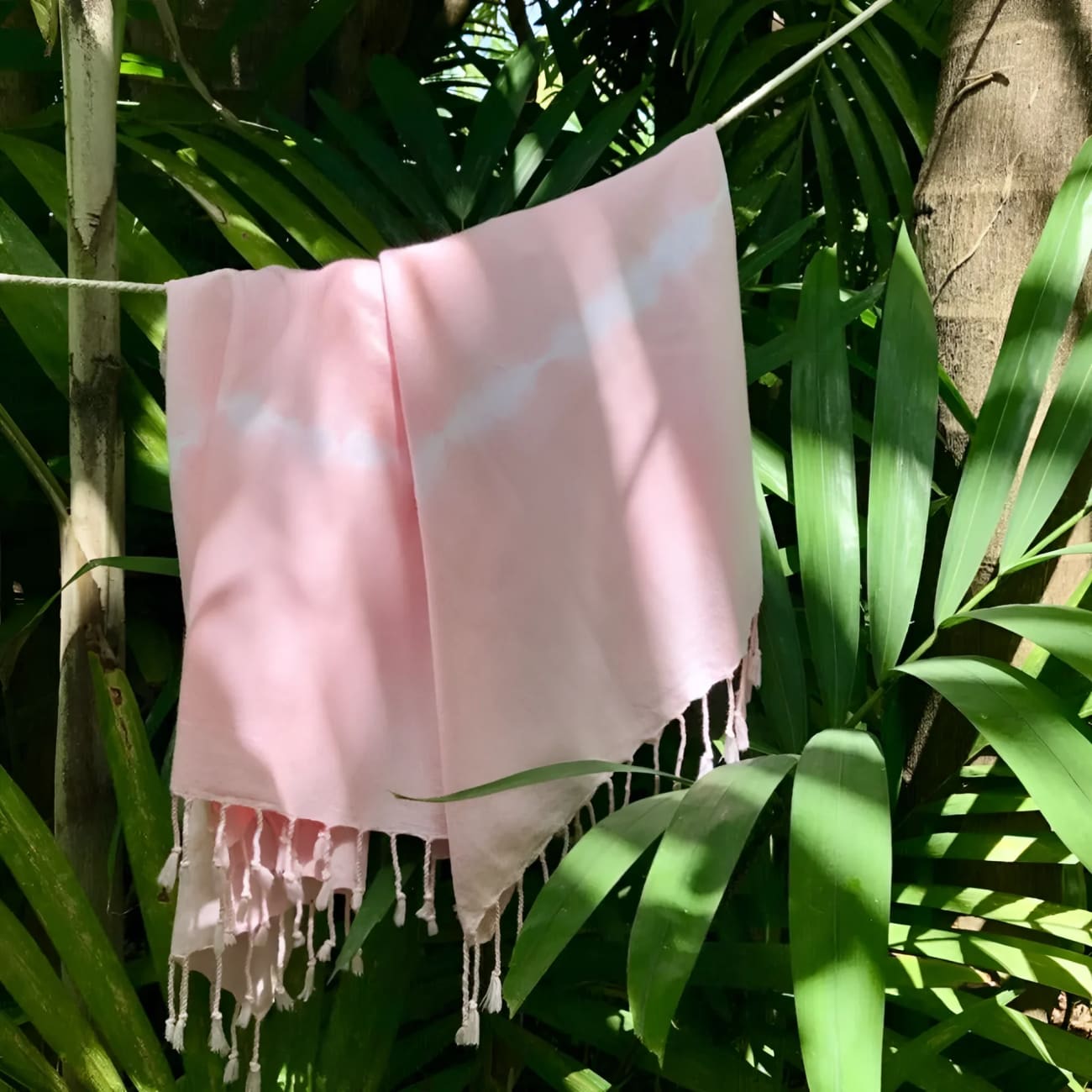 Tie-Dye Cotton Turkish Towel Rose - Towels