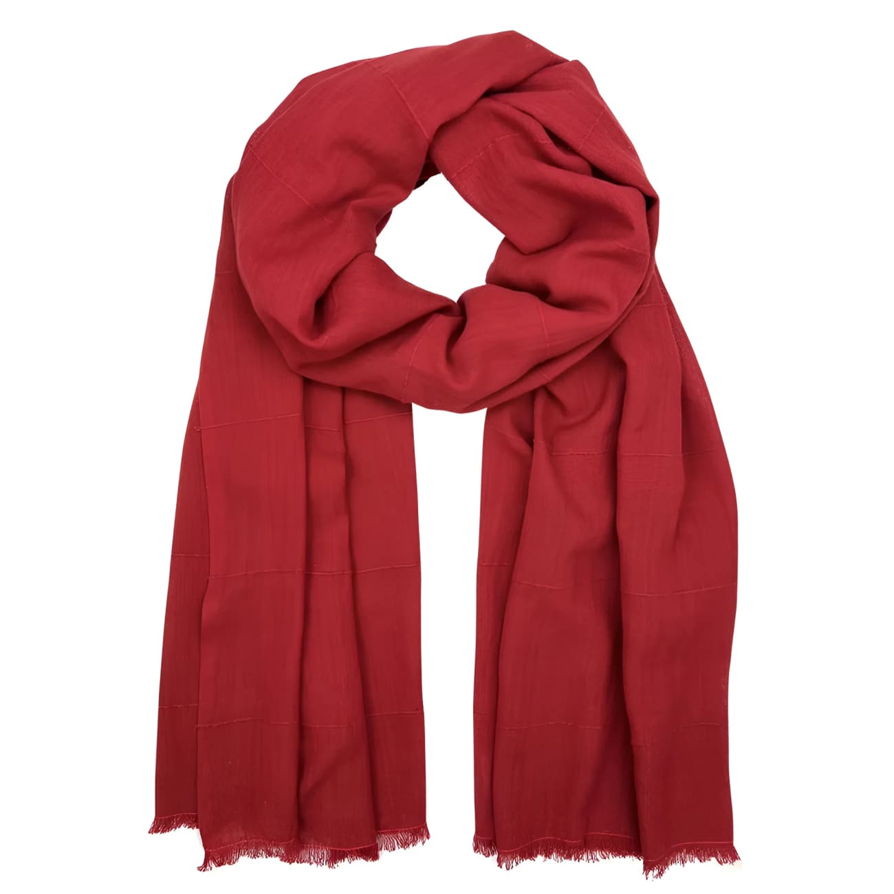 Ethiopian Classic Cotton Scarf - Lava - Scarves