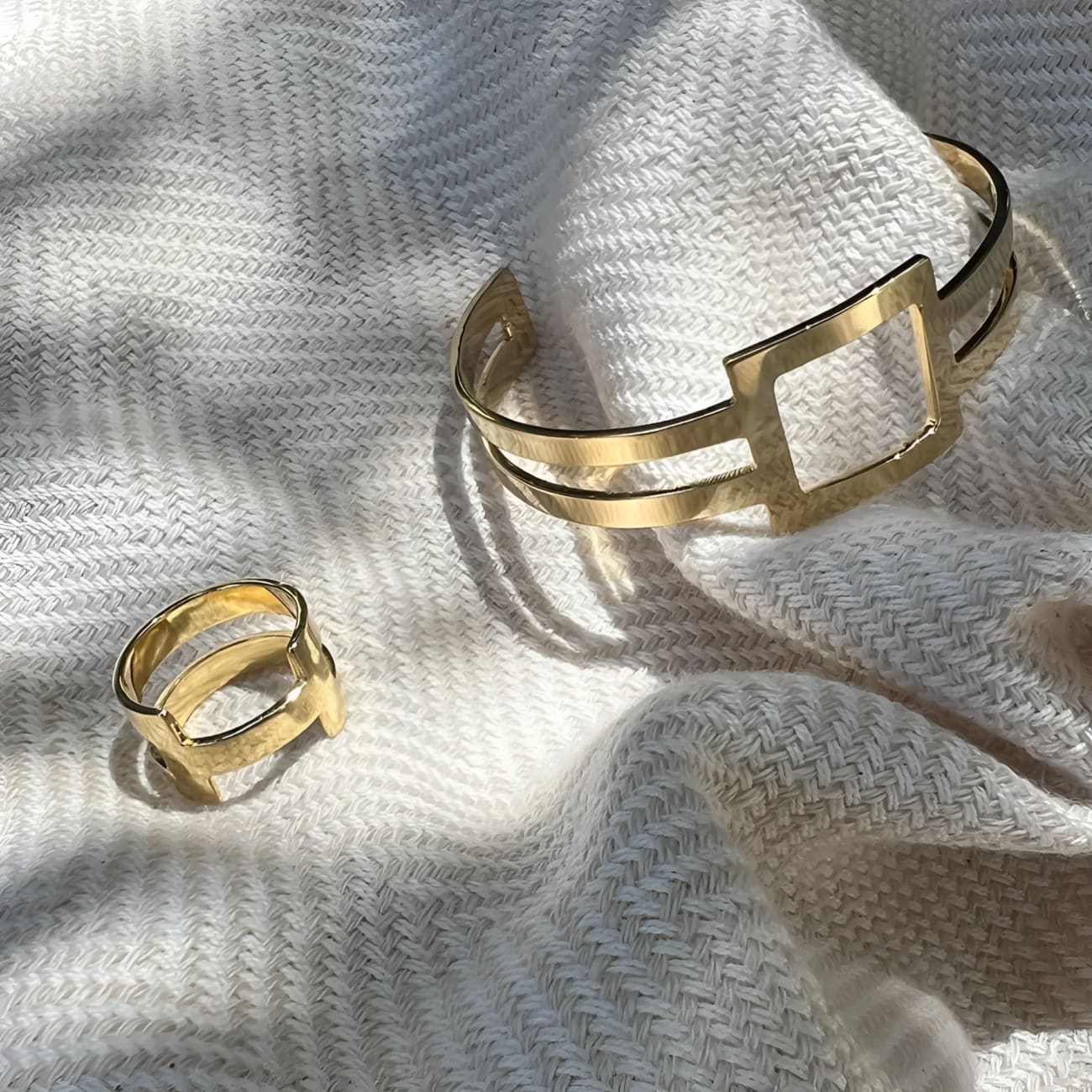Geo Stripe Bombshell Cuff - Bracelets