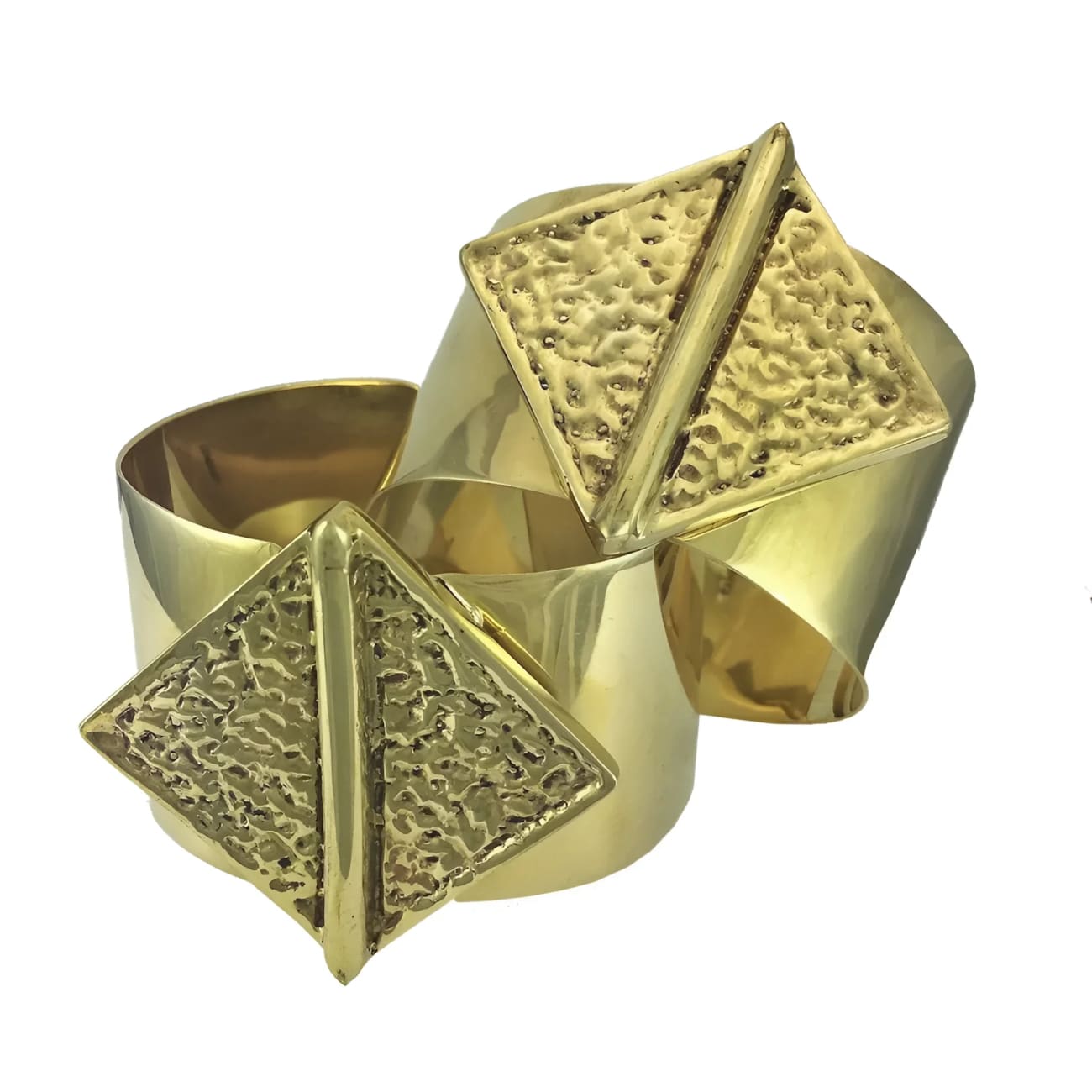 Hammered Bombshell Cuff - Bracelets