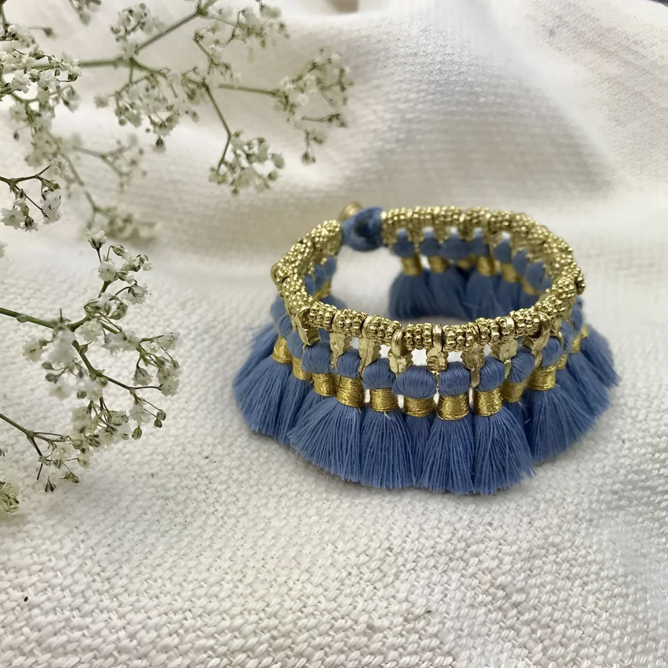 Kyra Tassel Bracelet - Periwinkle - Bracelets