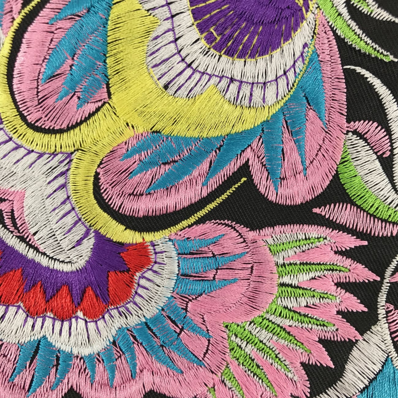 Paradise Flower Embroidered Cotton Clutch - Clutches